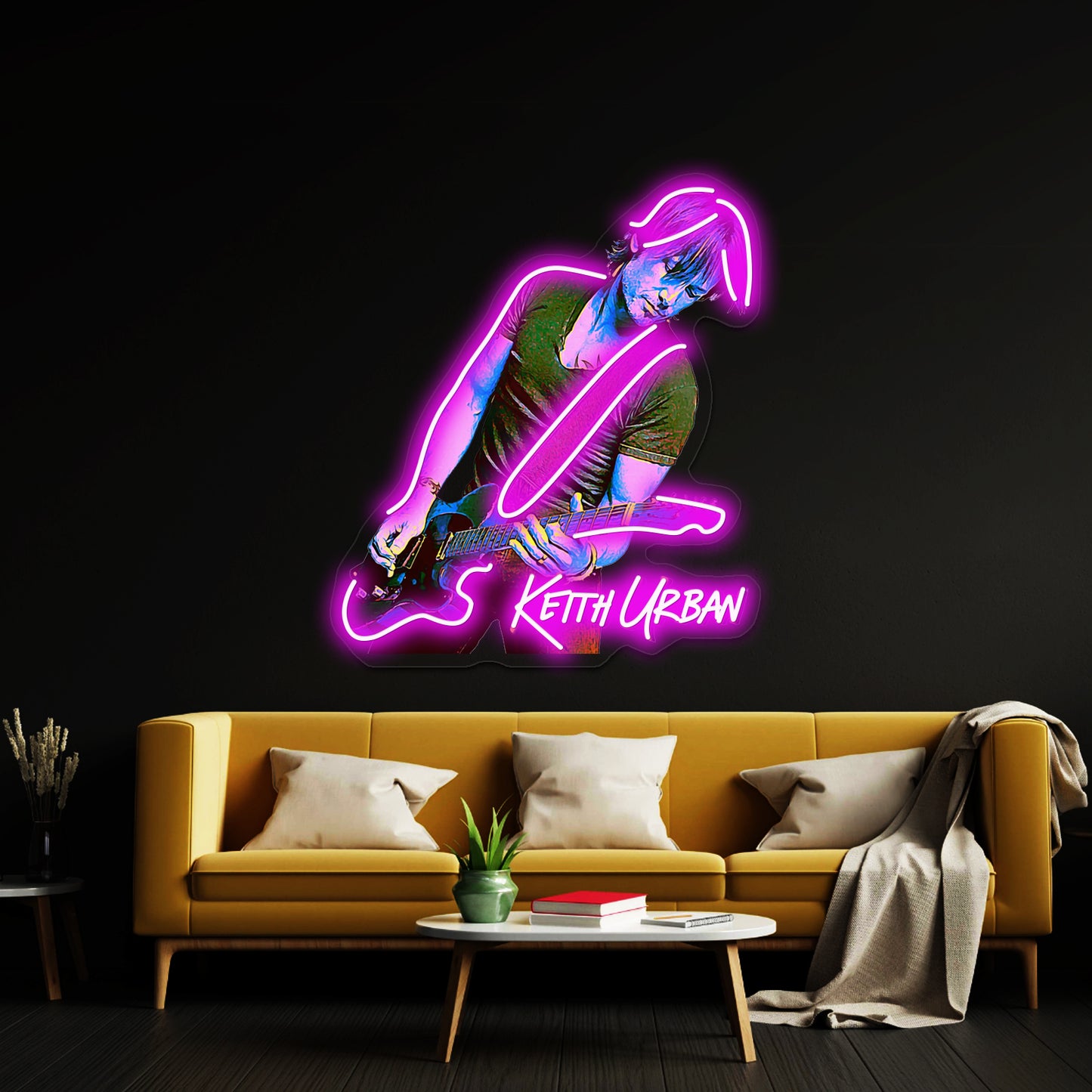 Pop Art Style Keith Hot Design Artwork Led Neon Signs Custom