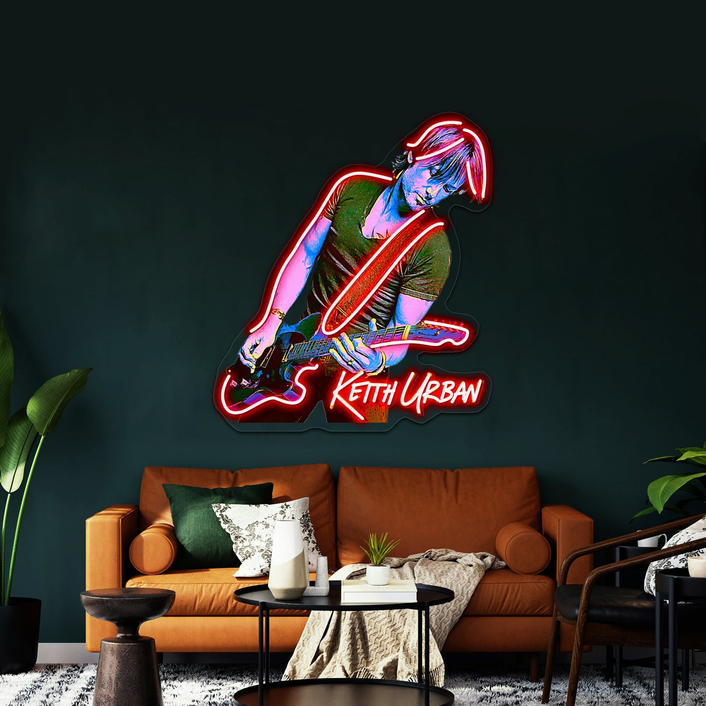 Pop Art Style Keith Hot Design Artwork Led Neon Signs Custom