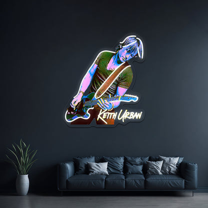 Pop Art Style Keith Hot Design Artwork Led Neon Signs Custom