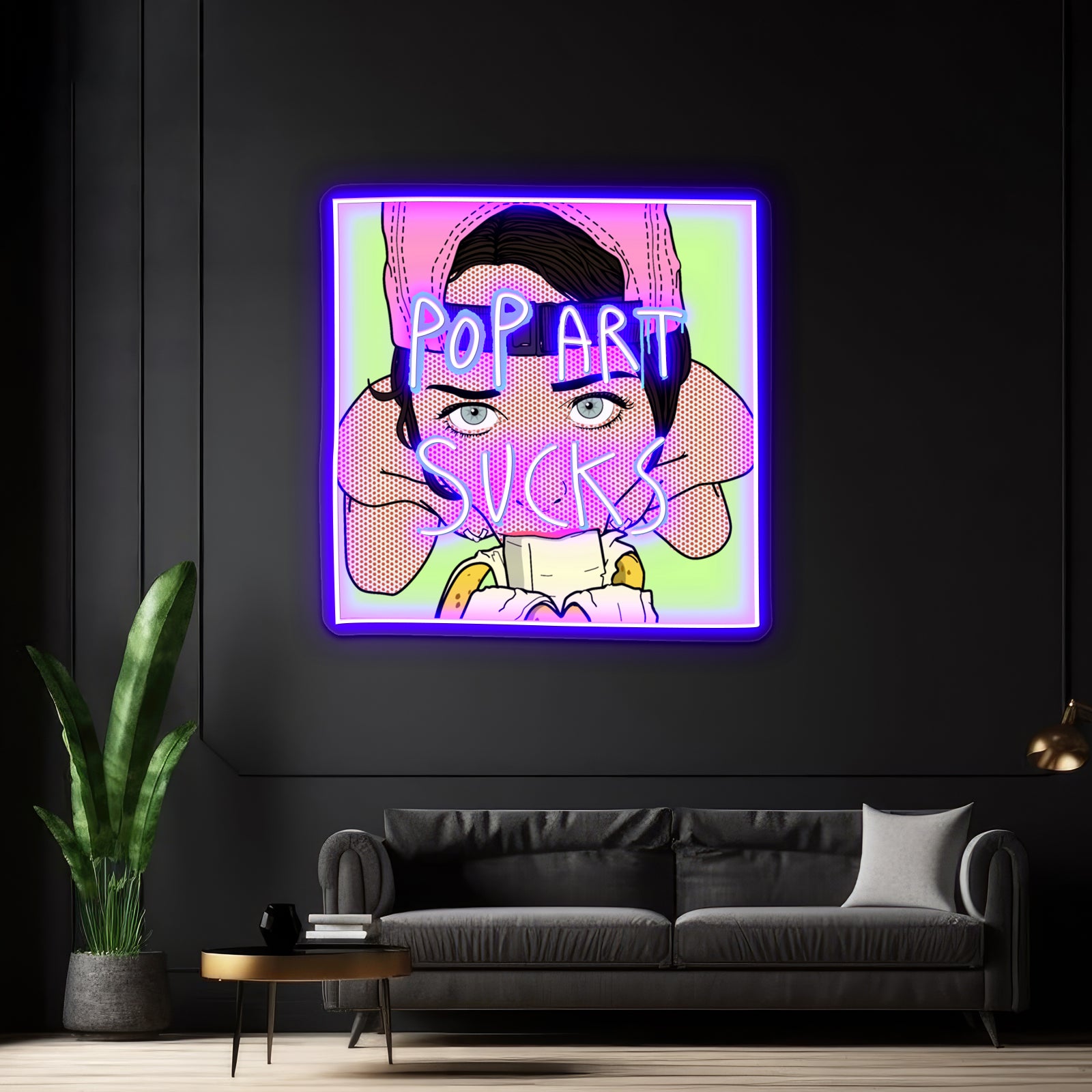 Pop Art Sucks Artwork Led Neon Signs Custom | Shineneon
