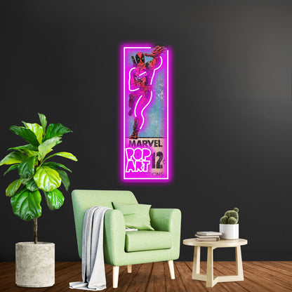 Pop Art Wade Artwork Led Neon Signs Custom