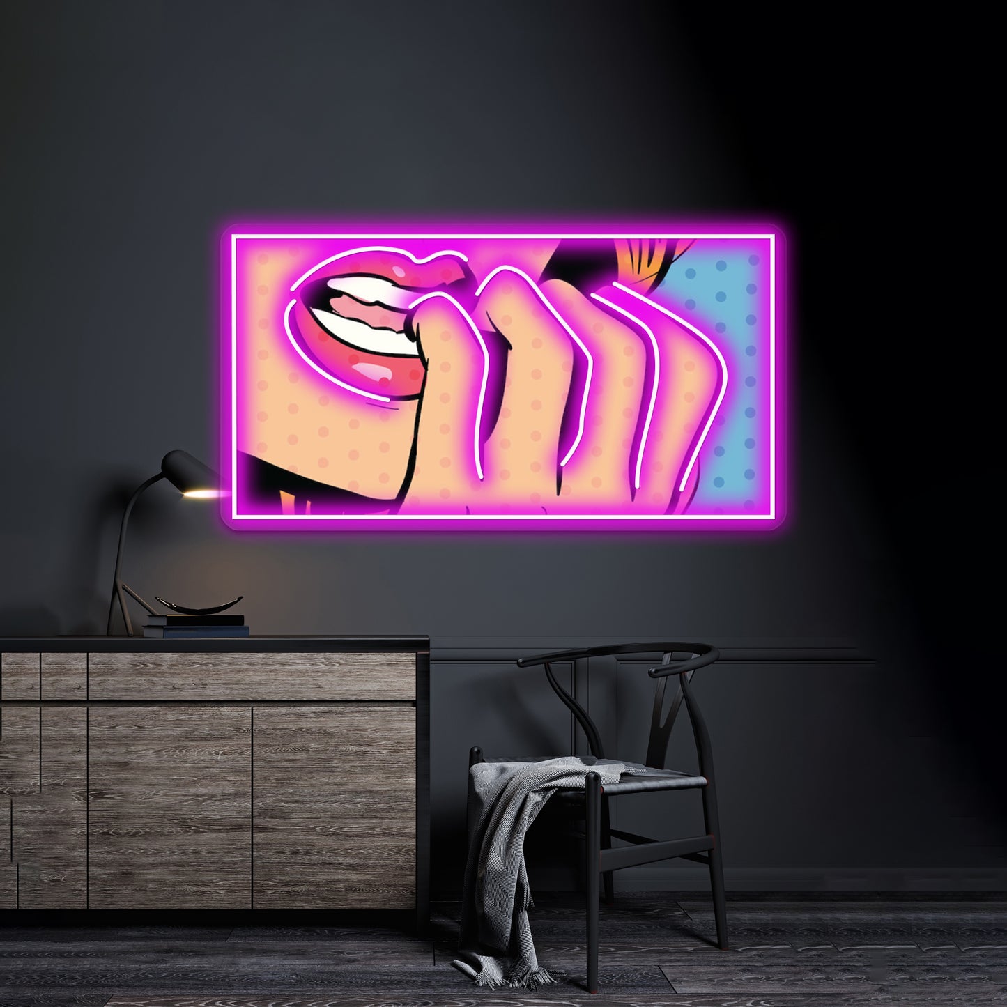 Pop Artwork Led Neon Signs Custom