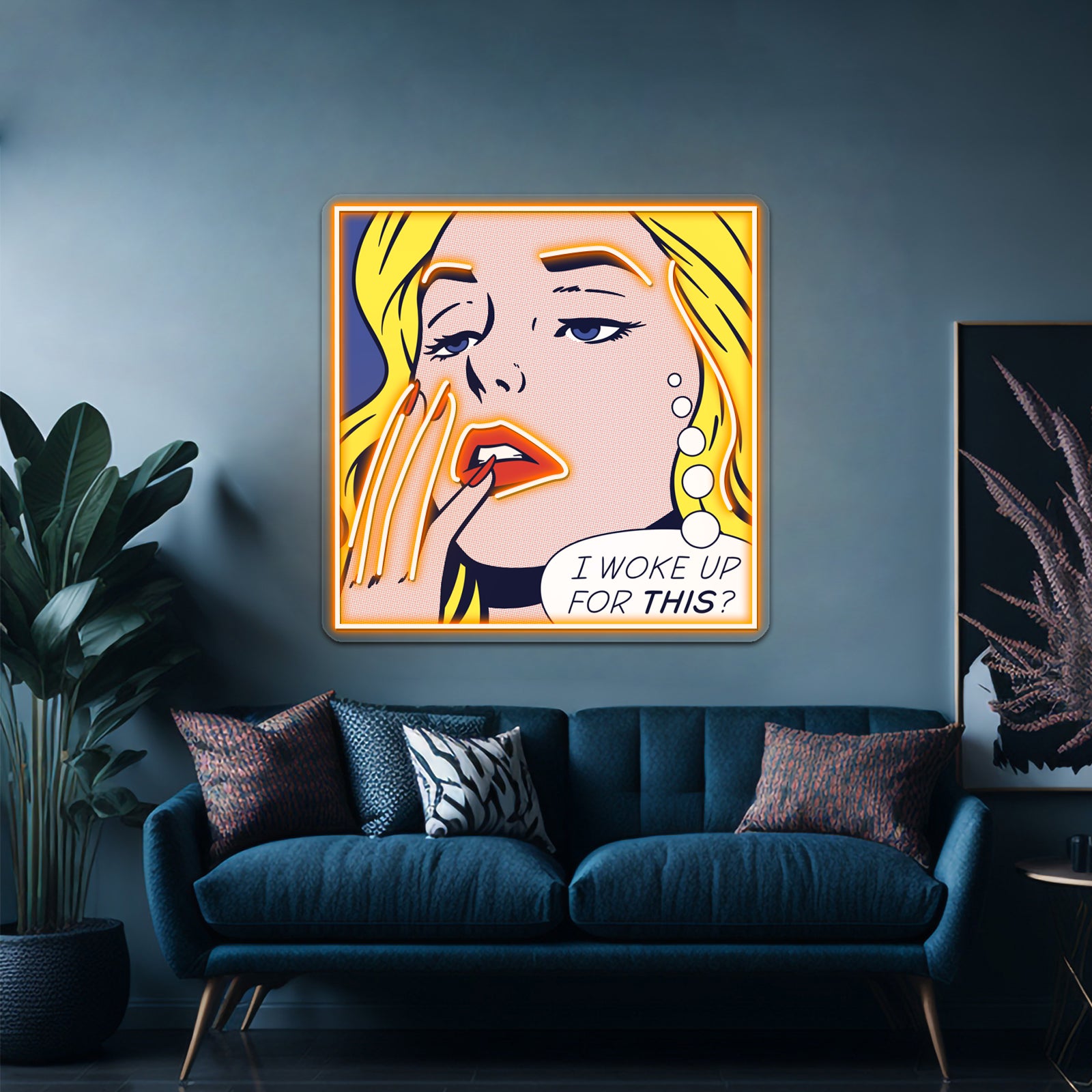 Pop Awake Girl Artwork Led Neon Signs Custom | Shineneon