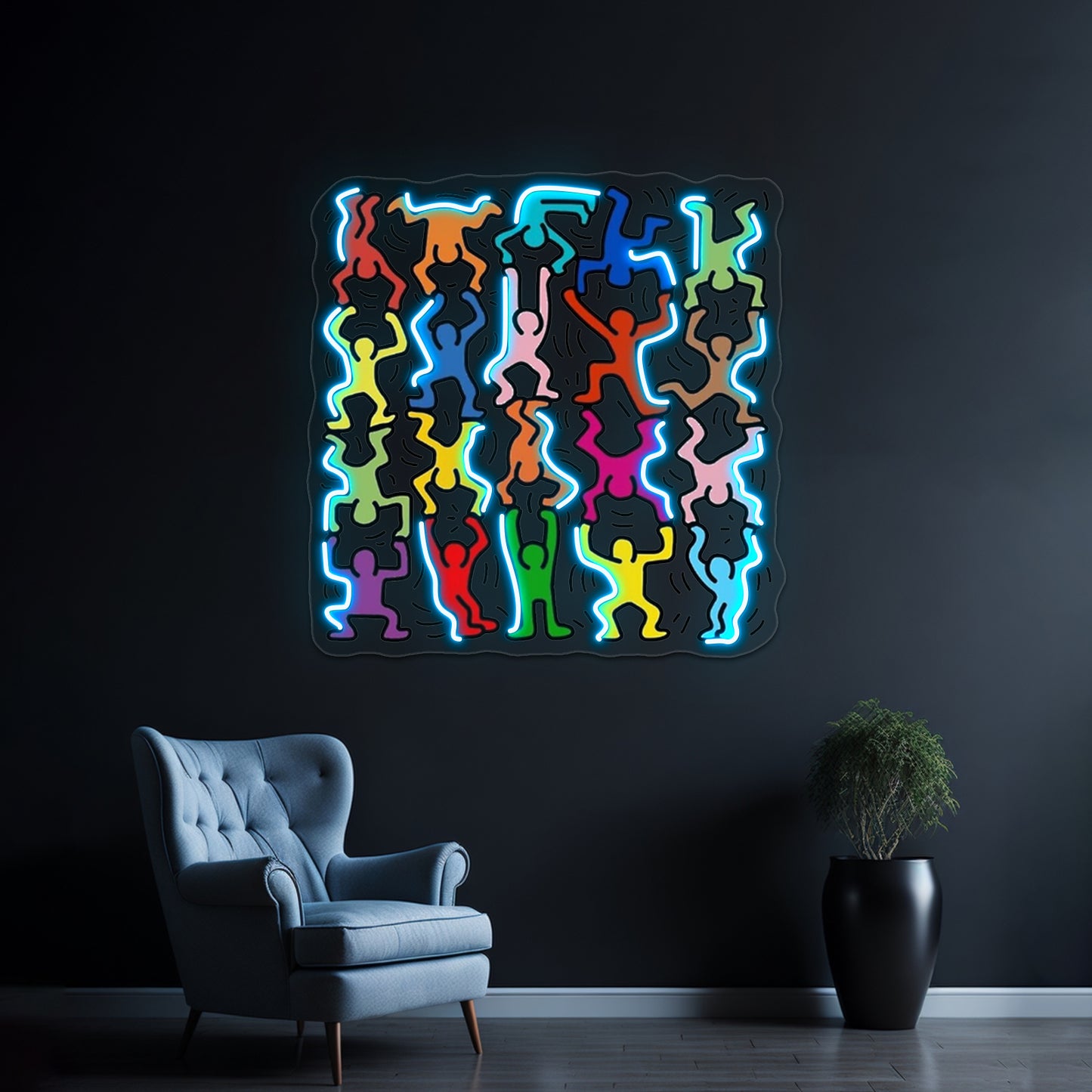 Pop Human Art Wall Artwork Neon Signs