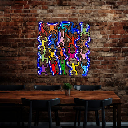 Pop Human Art Wall Artwork Neon Signs