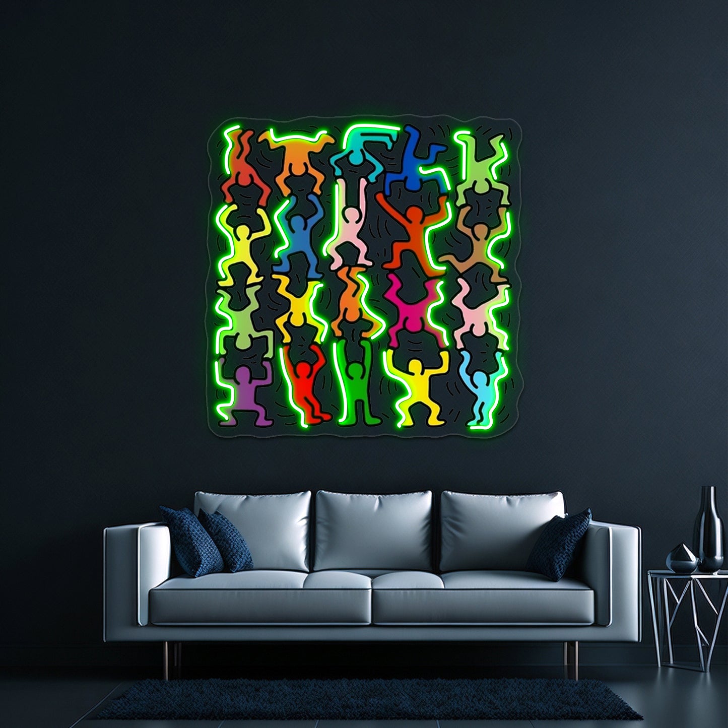 Pop Human Art Wall Artwork Neon Signs