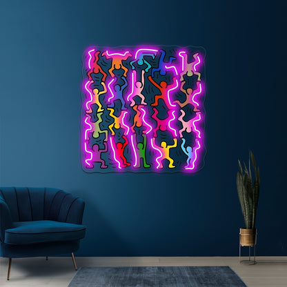 Pop Human Art Wall Artwork Neon Signs