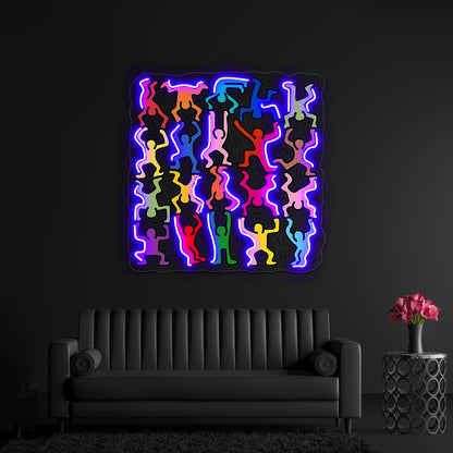 Pop Human Art Wall Artwork Neon Signs