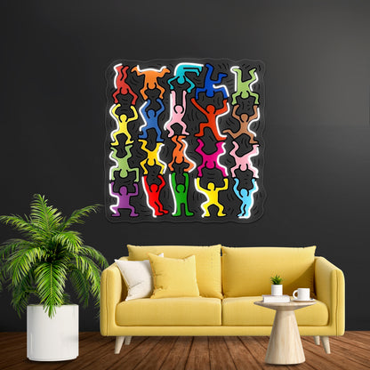 Pop Human Art Wall Artwork Neon Signs