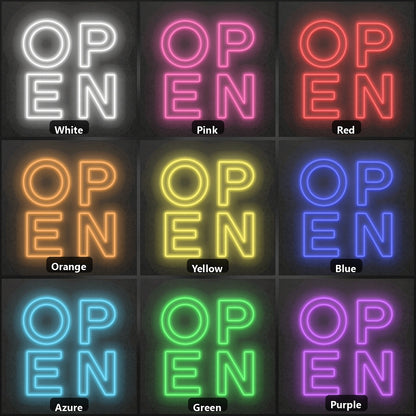 Pop N LED Neon Sign Garage Man Cave Neon Sign color grid