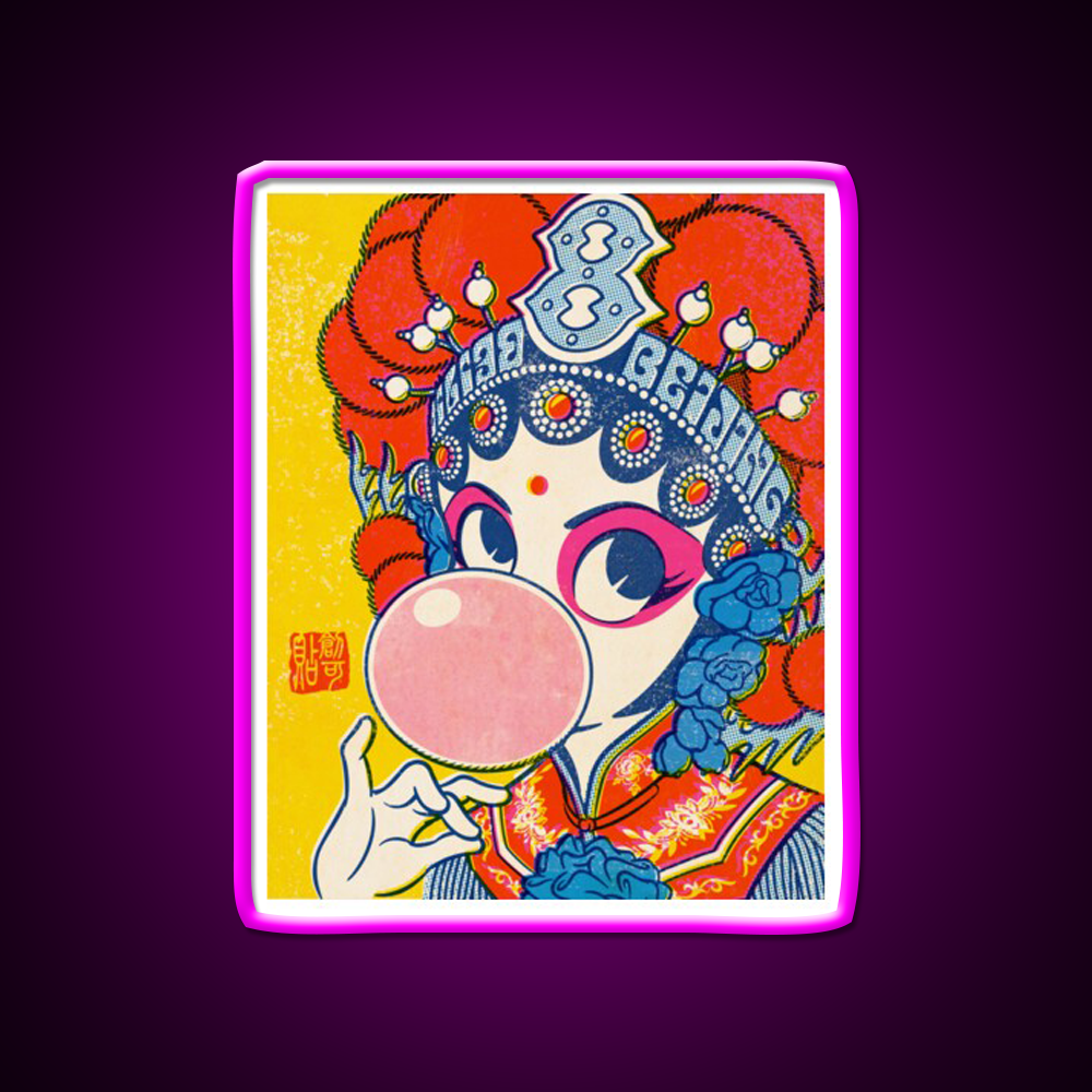 Pop Opera Led Neon Sign Chinese Food Rgb Color