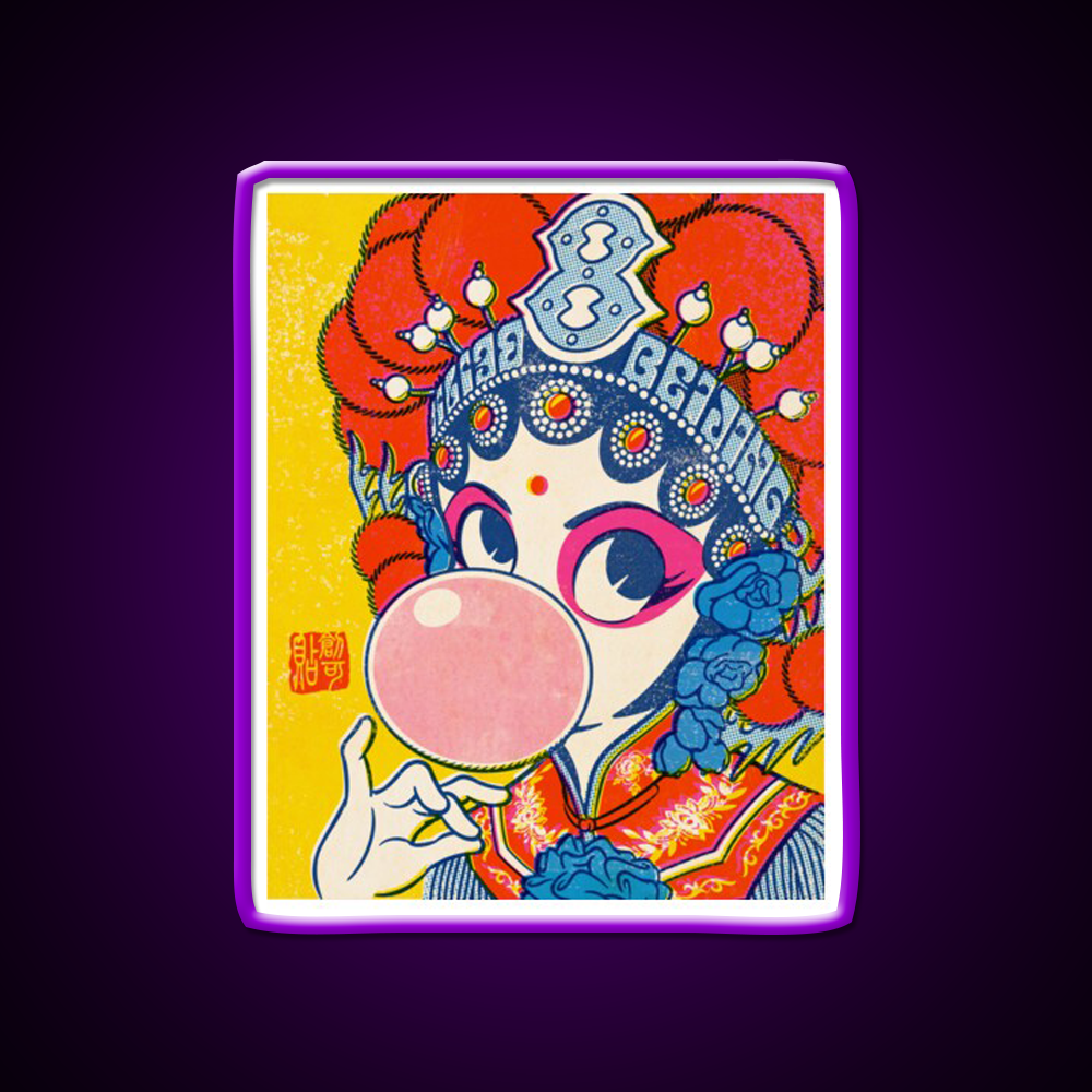 Pop Opera Led Neon Sign Chinese Food Rgb Color