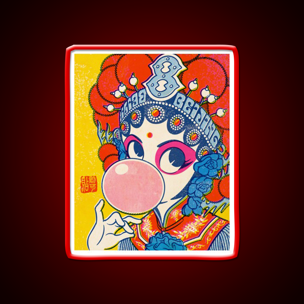 Pop Opera Led Neon Sign Chinese Food Rgb Color