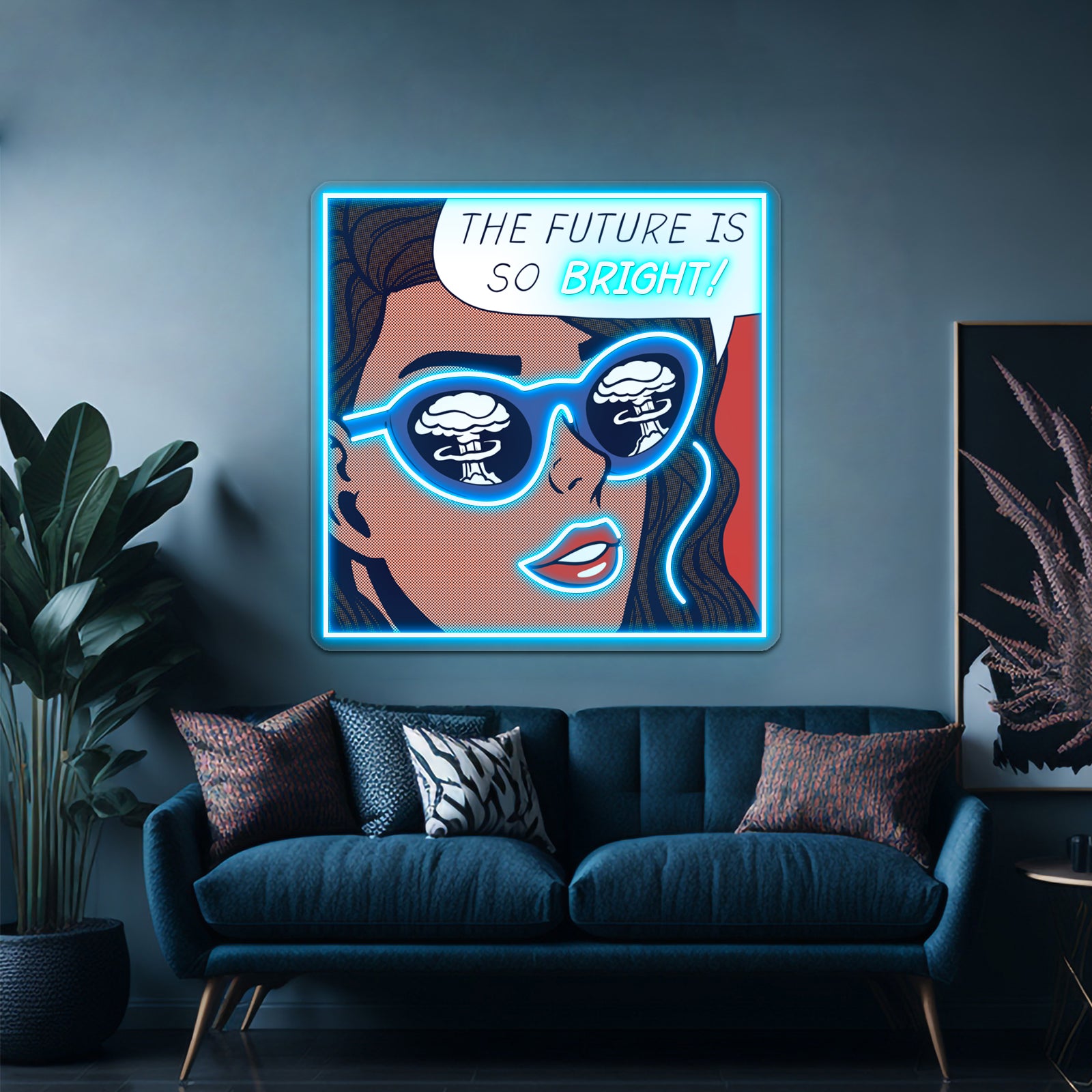 Pop Optimism Girl Artwork Led Neon Signs Custom | Shineneon