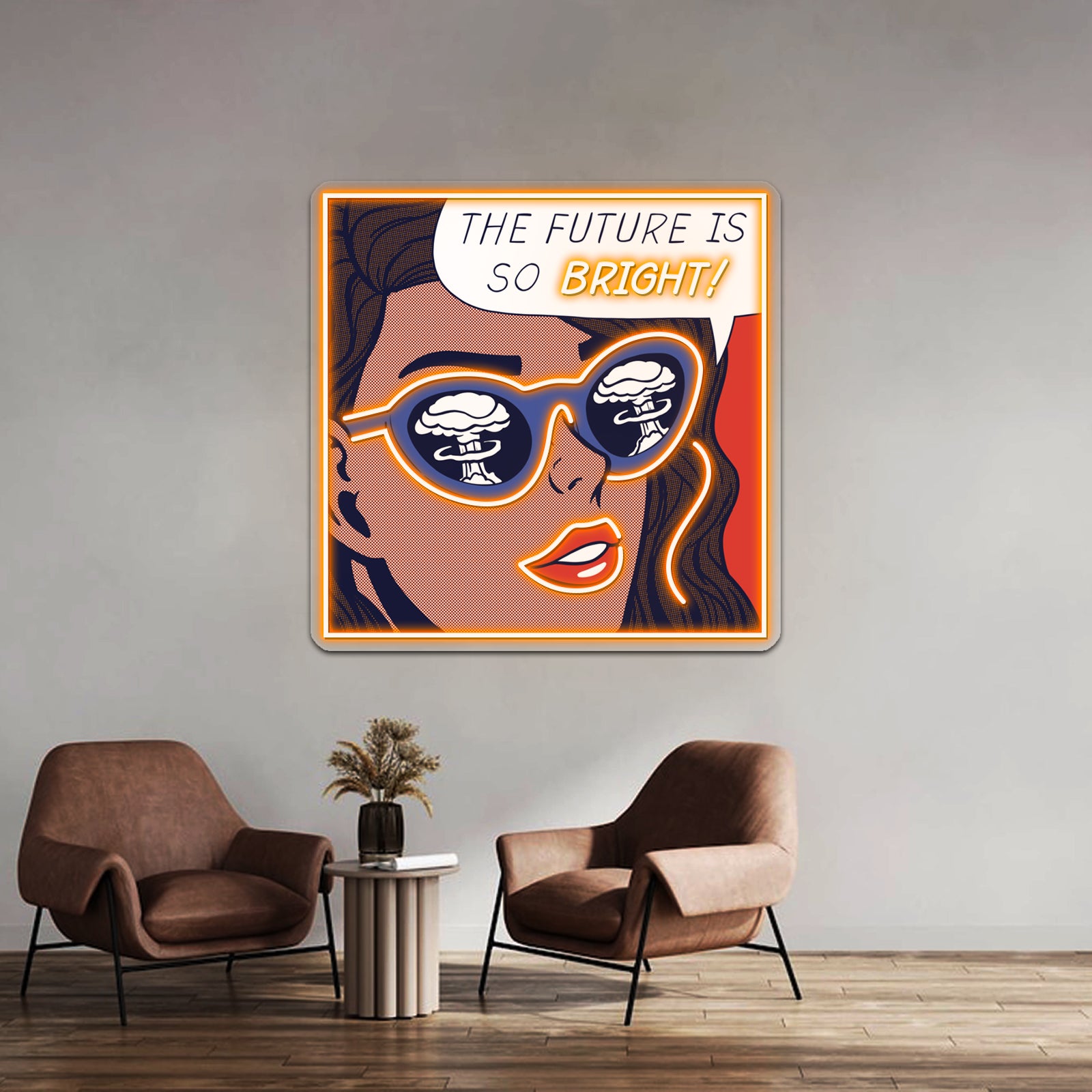 Pop Optimism Girl Artwork Led Neon Signs Custom | Shineneon