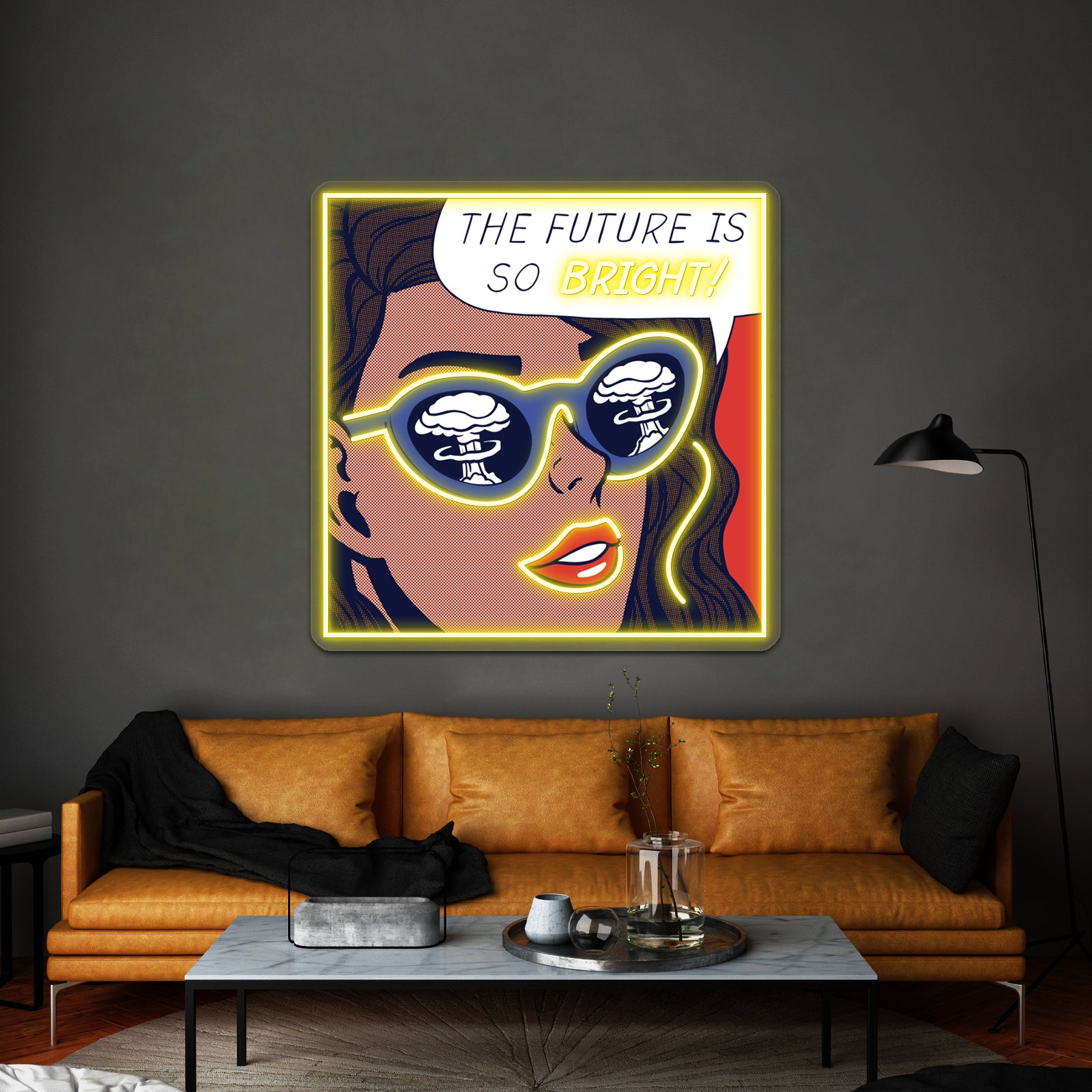 Pop Optimism Girl Artwork Led Neon Signs Custom | Shineneon