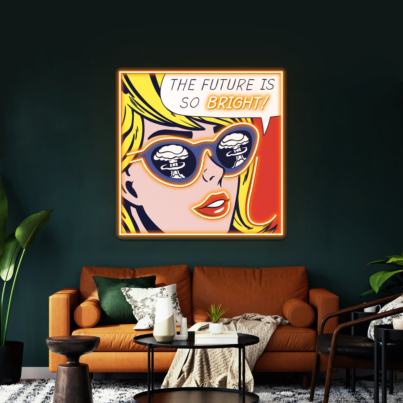 Pop Optimistic Girl Artwork Led Neon Signs Custom | Shineneon