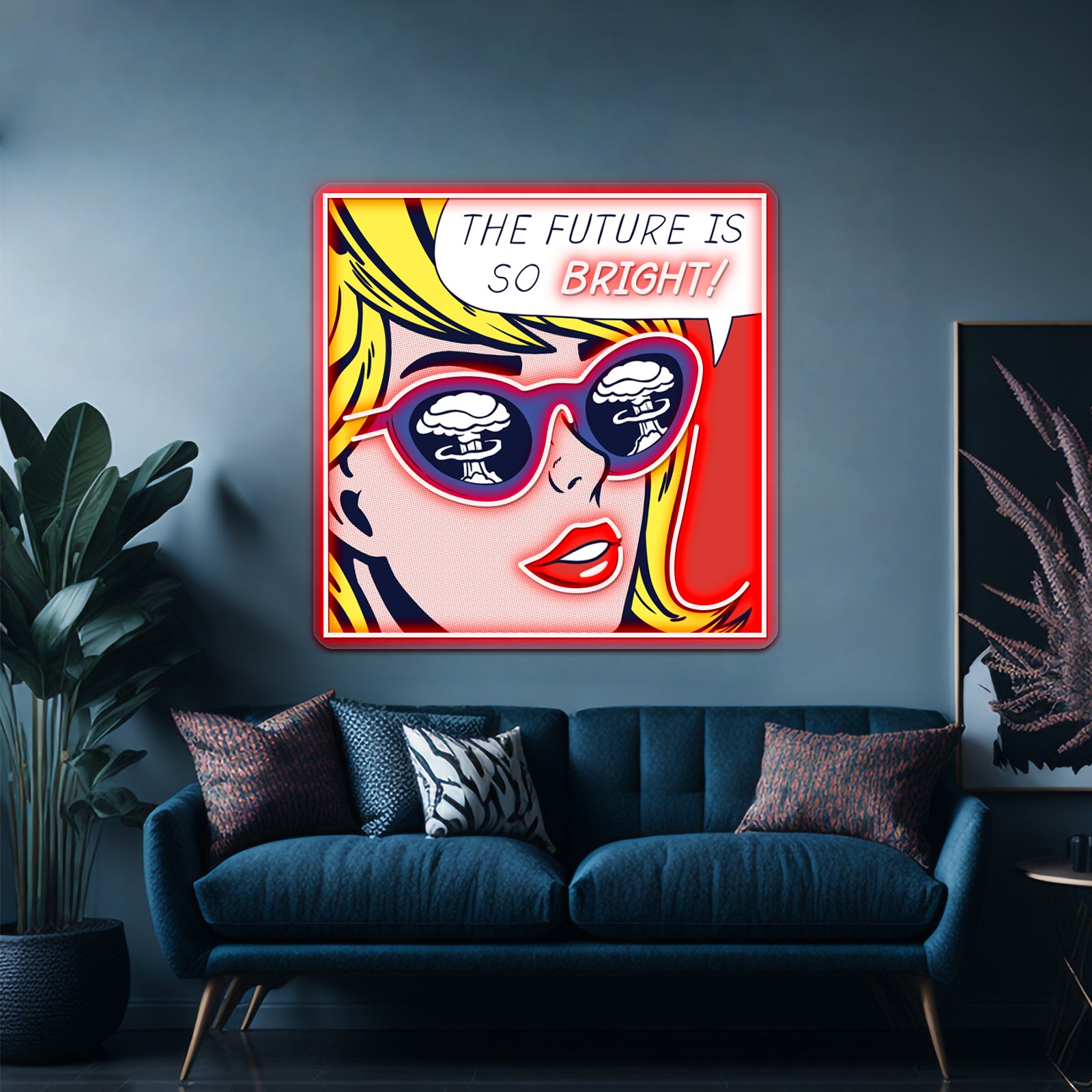 Pop Optimistic Girl Artwork Led Neon Signs Custom | Shineneon