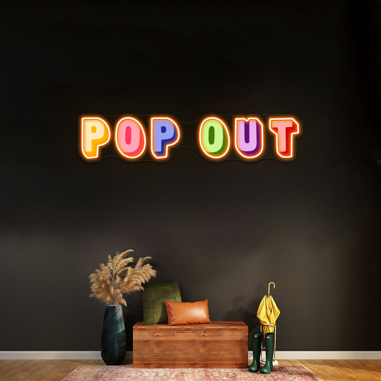 Pop Out Hip Hop Artwork Led Neon Signs Custom | Shineneon