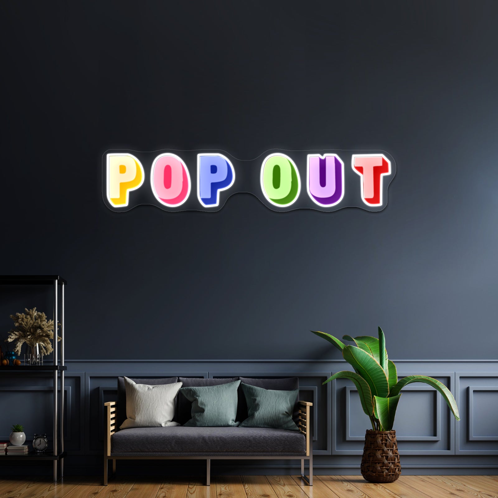 Pop Out Hip Hop Artwork Led Neon Signs Custom | Shineneon