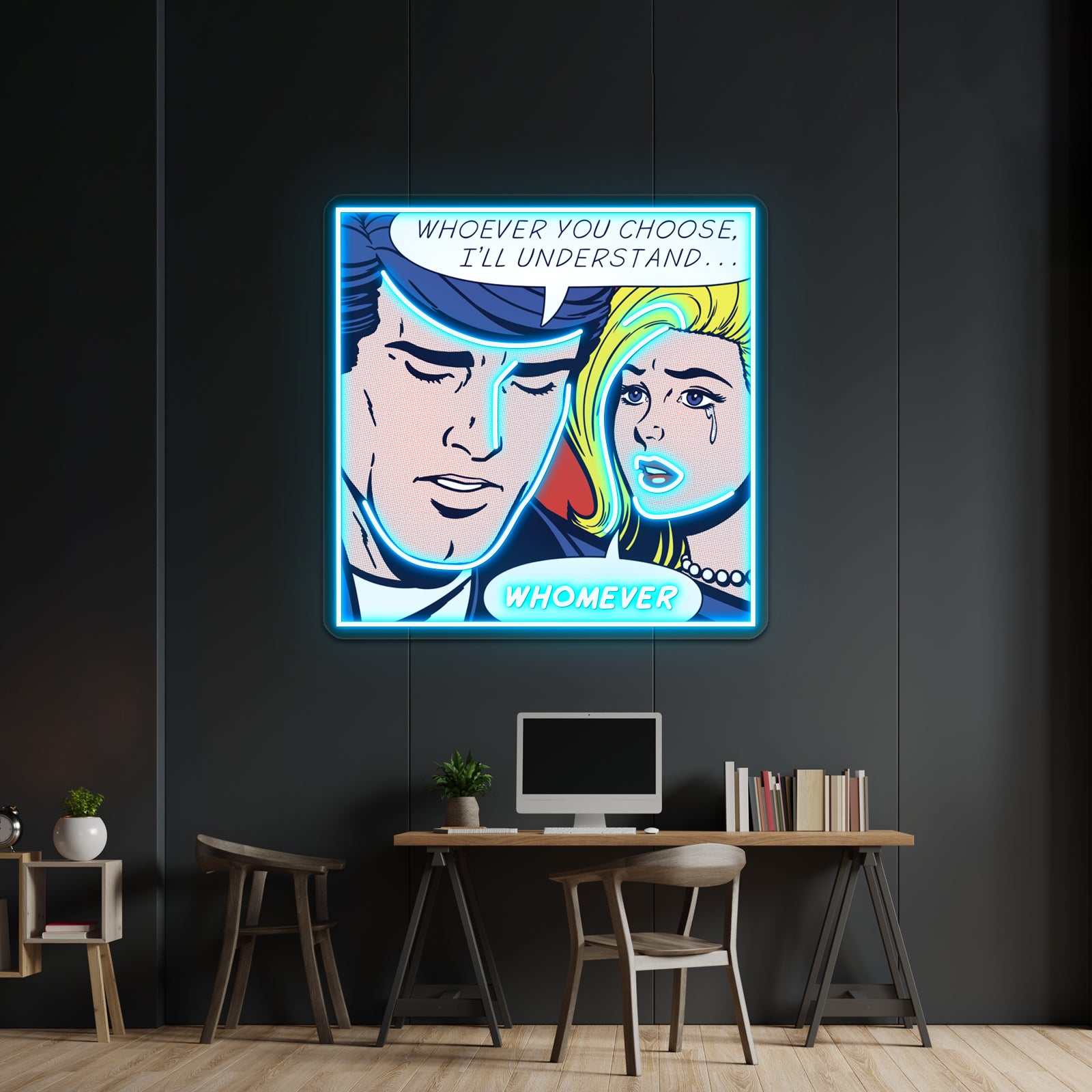 Pop She Chose Grammar Artwork Led Neon Signs Custom | Shineneon