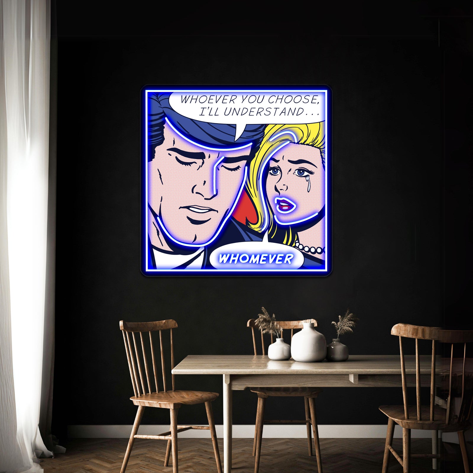 Pop She Chose Grammar Artwork Led Neon Signs Custom | Shineneon