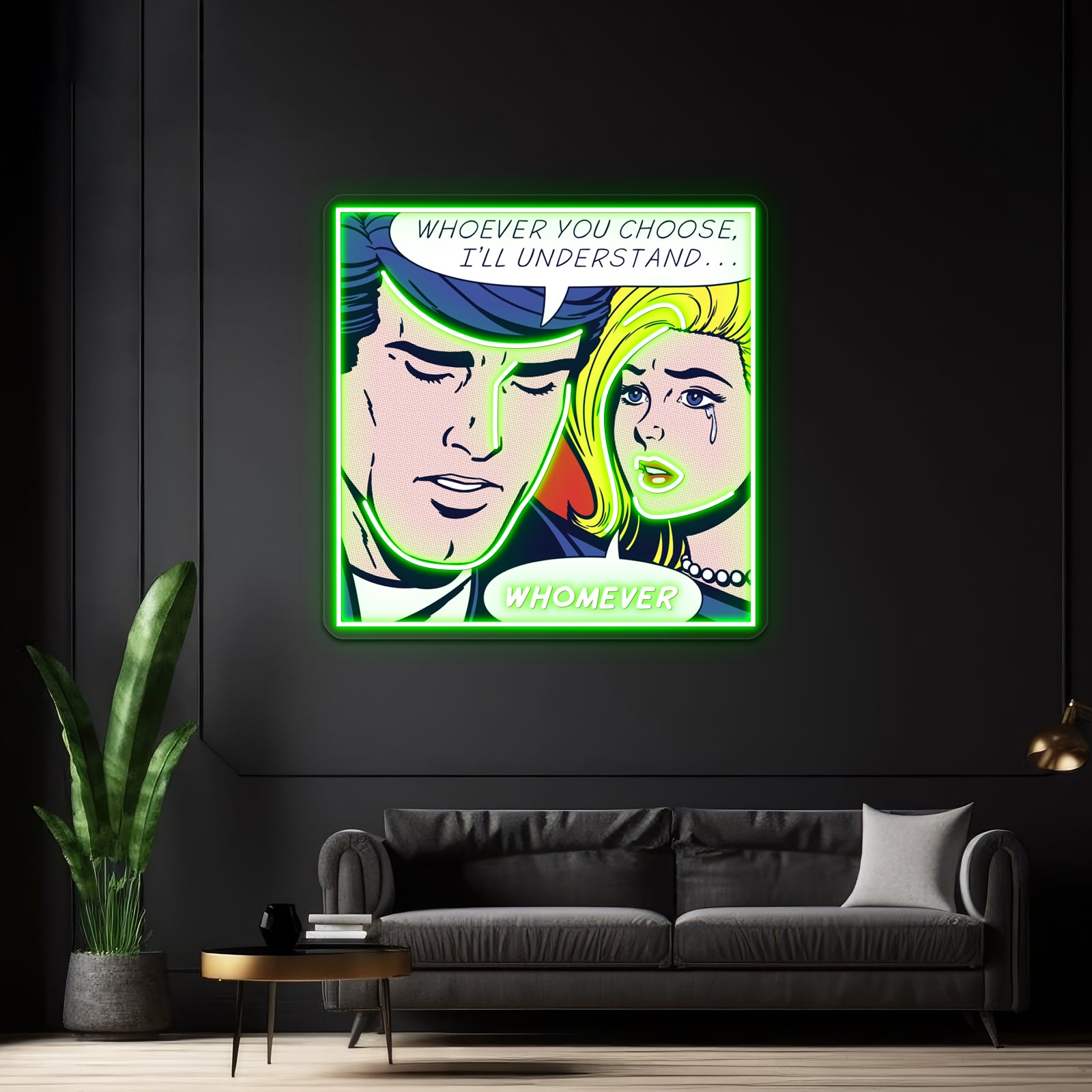 Pop She Chose Grammar Artwork Led Neon Signs Custom | Shineneon