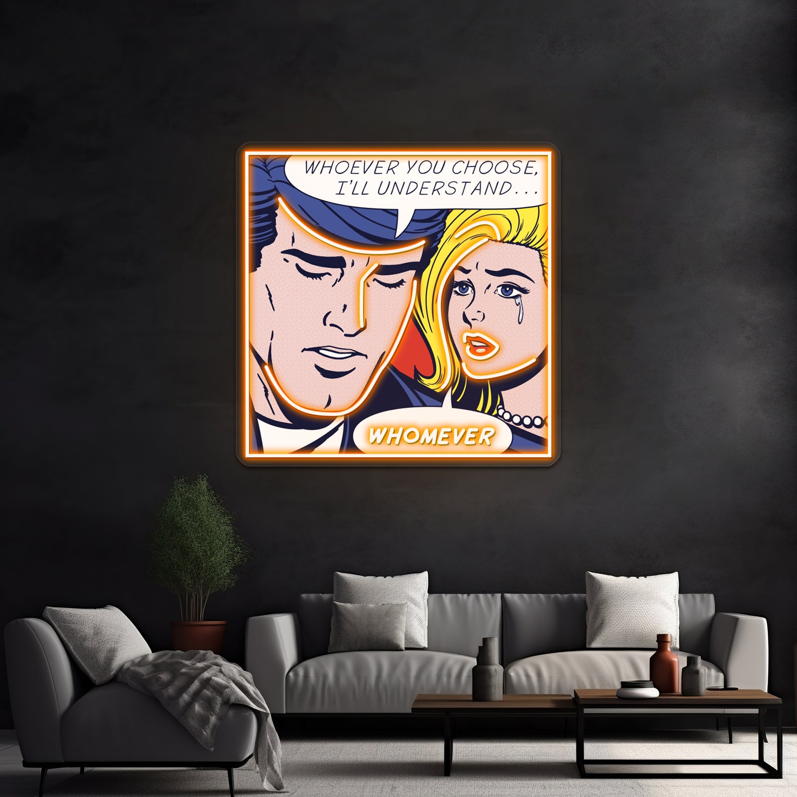 Pop She Chose Grammar Artwork Led Neon Signs Custom | Shineneon