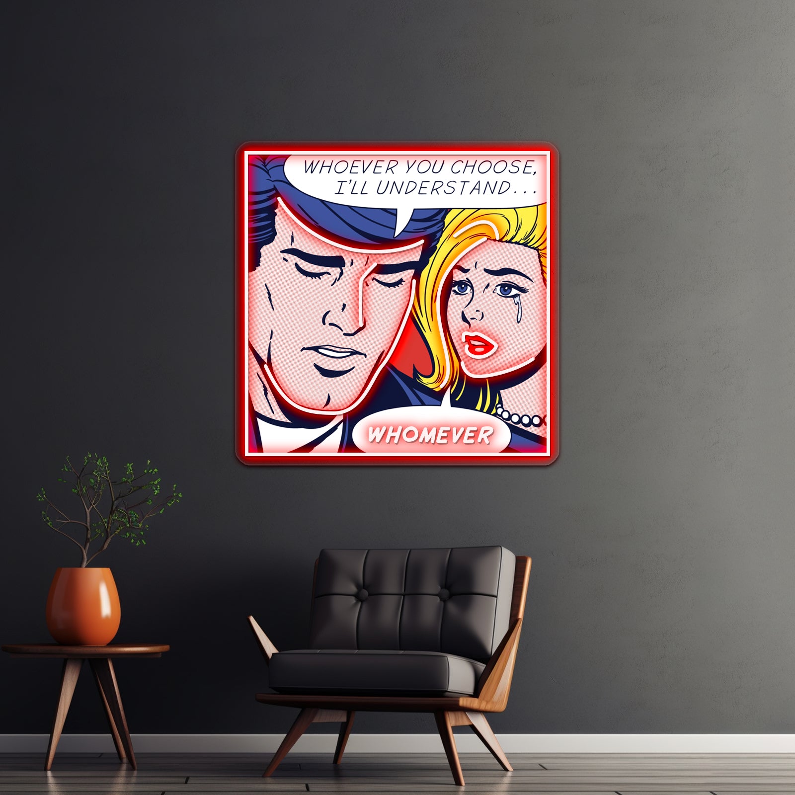 Pop She Chose Grammar Artwork Led Neon Signs Custom | Shineneon