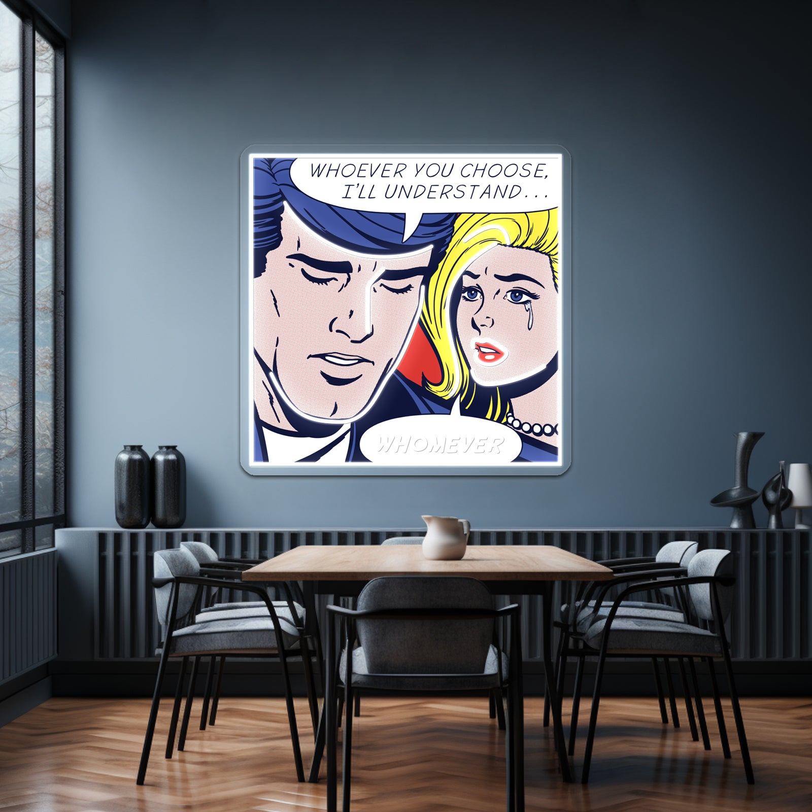 Pop She Chose Grammar Artwork Led Neon Signs Custom | Shineneon