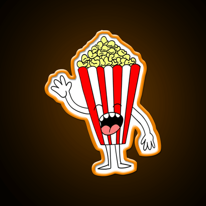 Pop Star Happy Popcorn Snack Food Led Neon Sign Rgb Color - Shineneon
