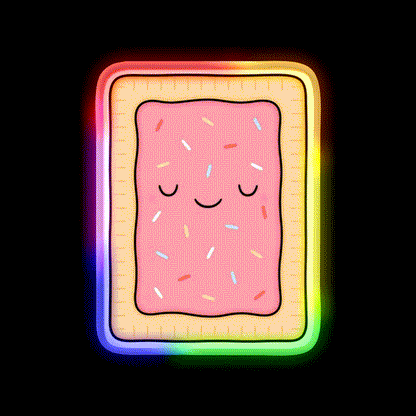 Pop Tart Snack Food Led Neon Sign For Snack Room Rgb Color - LED neon sign close-up detail