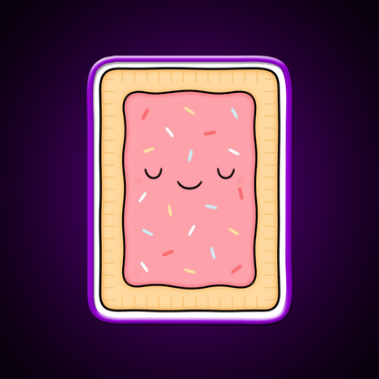 Pop Tart Snack Food Led Neon Sign For Snack Room Rgb Color - Shineneon