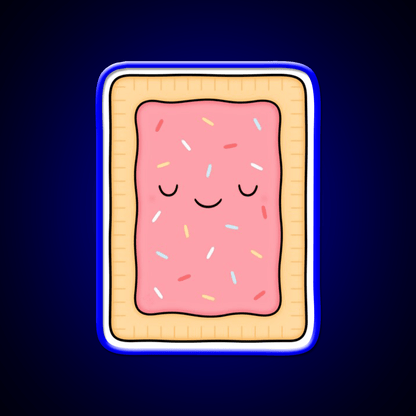 Pop Tart Snack Food Led Neon Sign For Snack Room Rgb Color - Shineneon