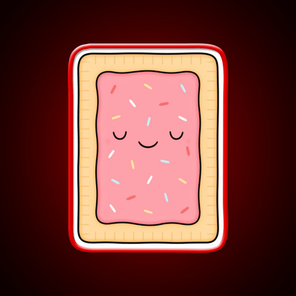 Pop Tart Snack Food Led Neon Sign For Snack Room Rgb Color - Shineneon