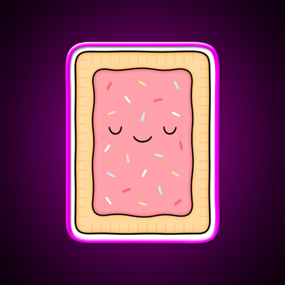Pop Tart Snack Food Led Neon Sign For Snack Room Rgb Color - Shineneon