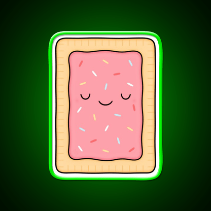 Pop Tart Snack Food Led Neon Sign For Snack Room Rgb Color - Shineneon
