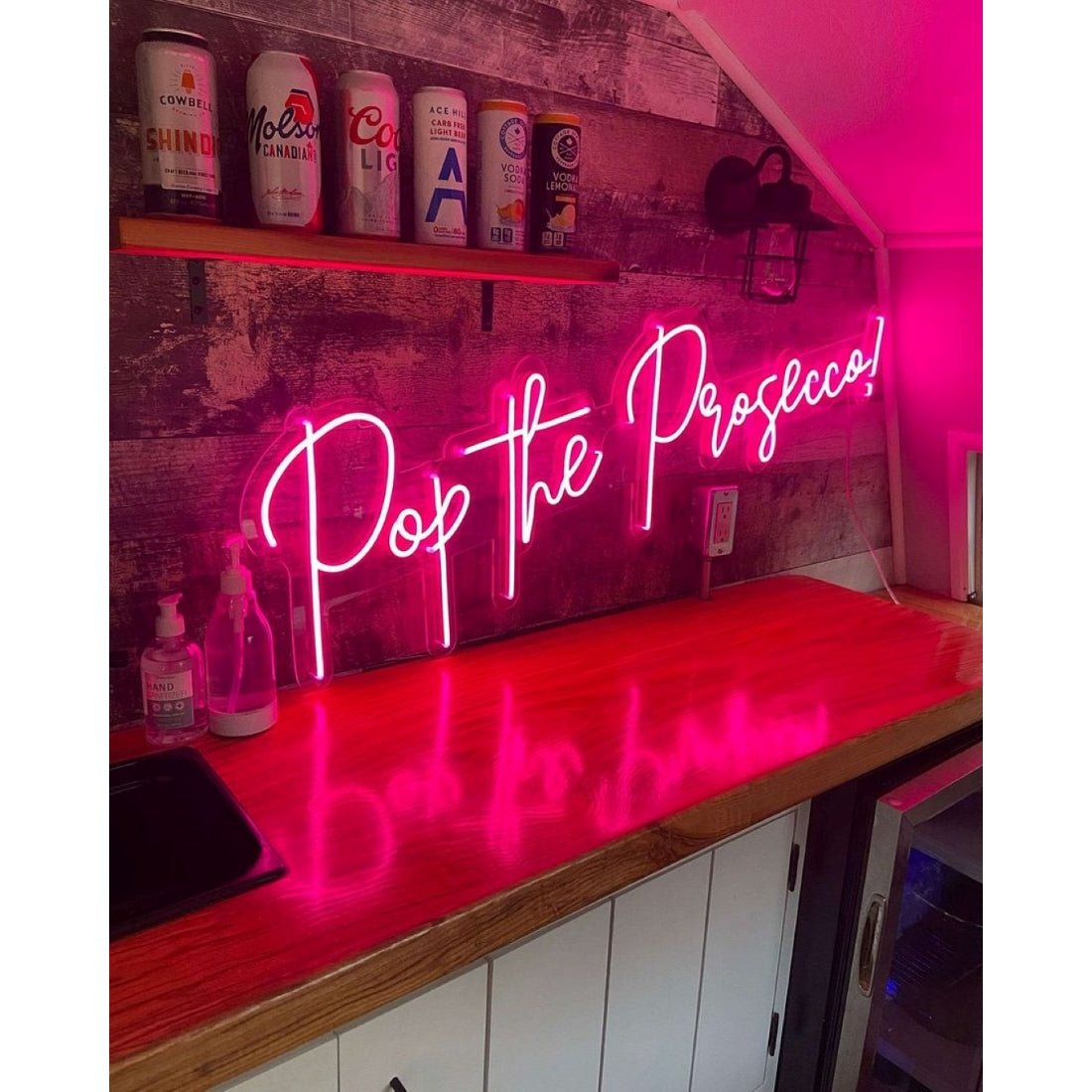 Pop The Prosecco Neon Signs Neon Lights Led Neon Signs - Shineneon