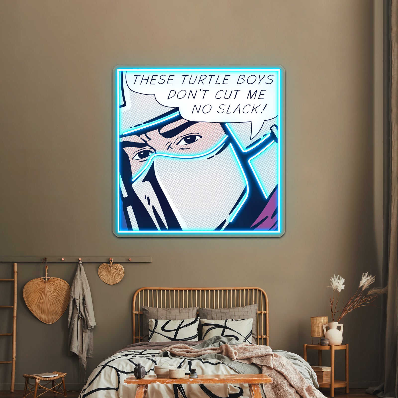 Pop Turtlehatingman Artwork Led Neon Signs Custom | Shineneon