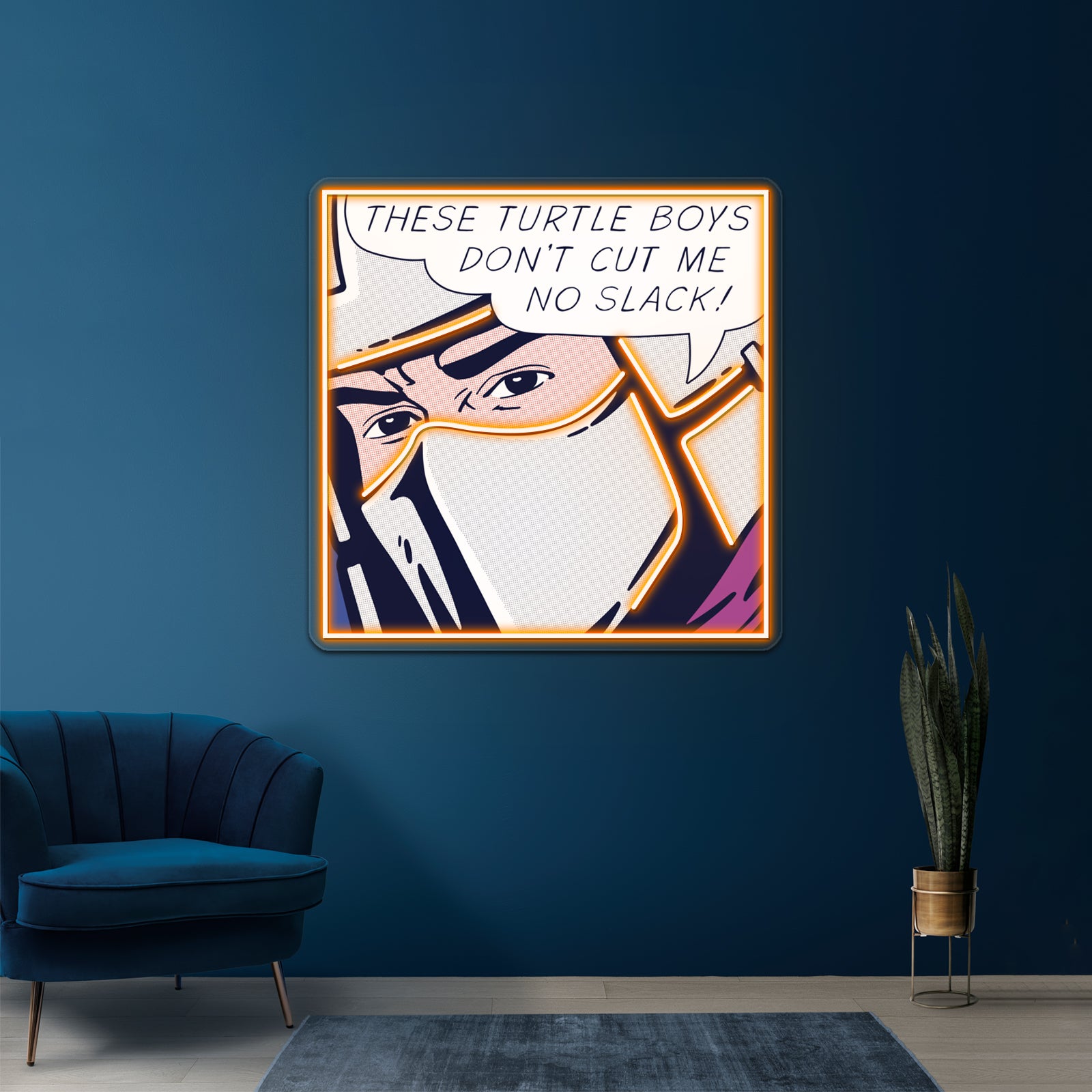 Pop Turtlehatingman Artwork Led Neon Signs Custom | Shineneon