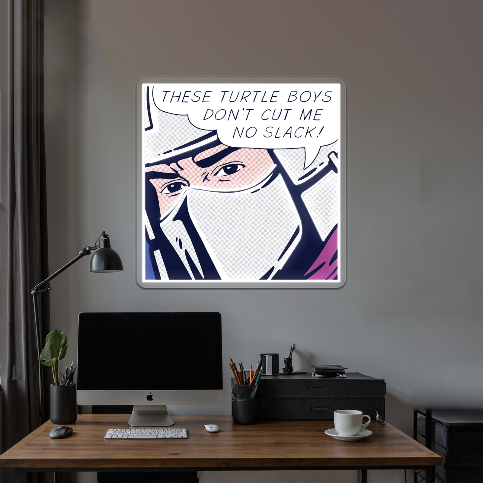 Pop Turtlehatingman Artwork Led Neon Signs Custom | Shineneon