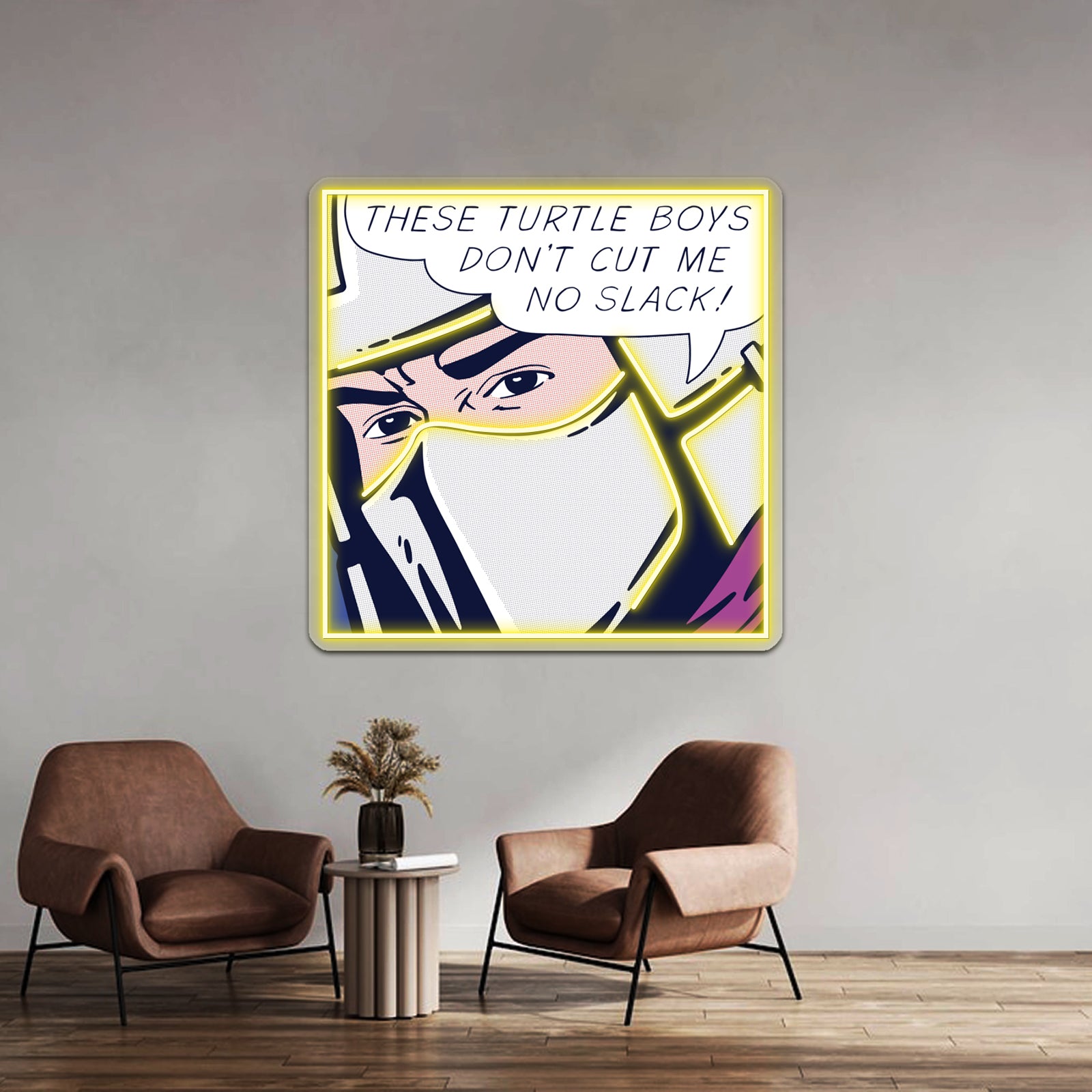 Pop Turtlehatingman Artwork Led Neon Signs Custom | Shineneon