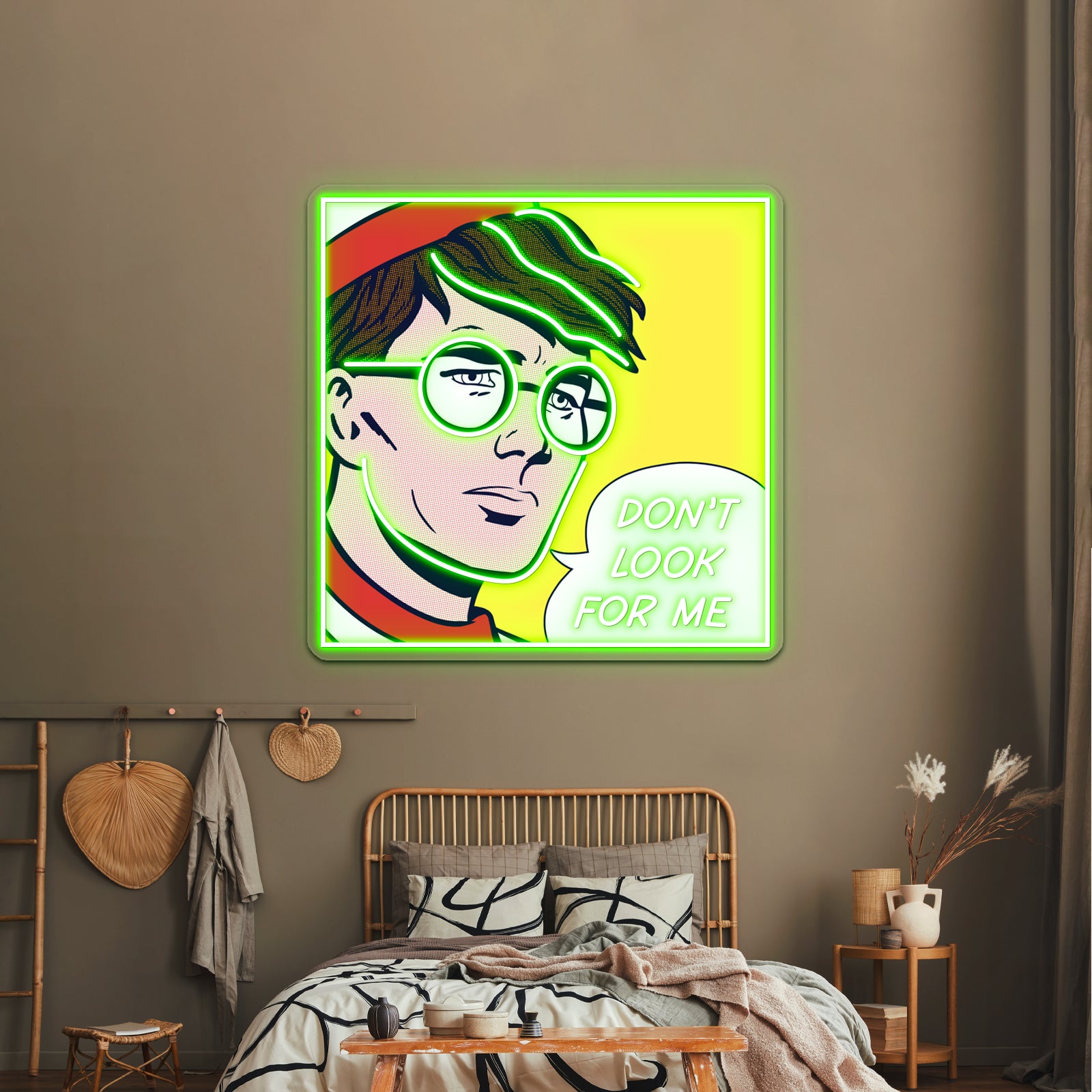 Pop W Artwork Led Signs For Bedroom | Shineneon