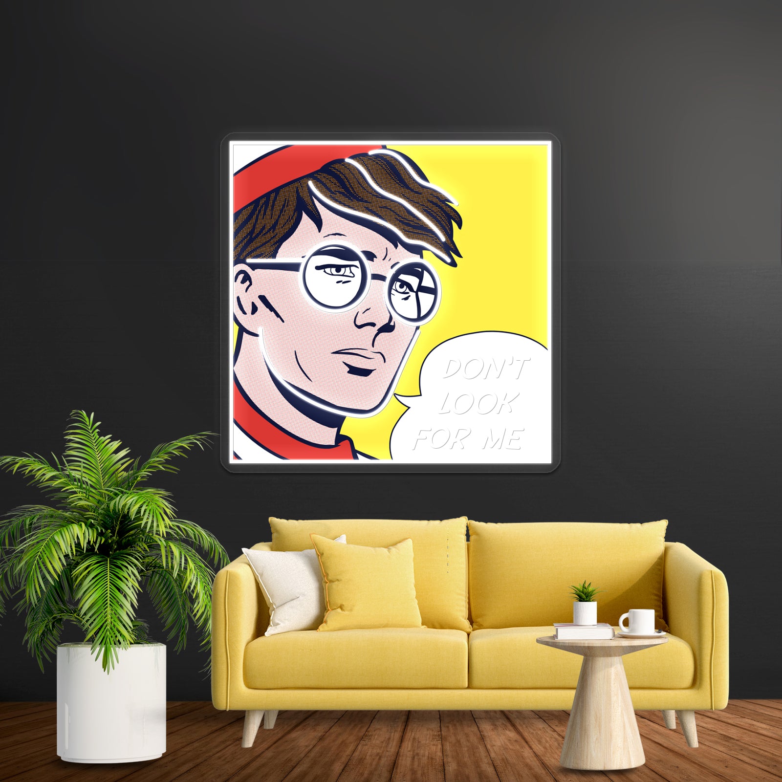 Pop W Artwork Led Signs For Bedroom | Shineneon