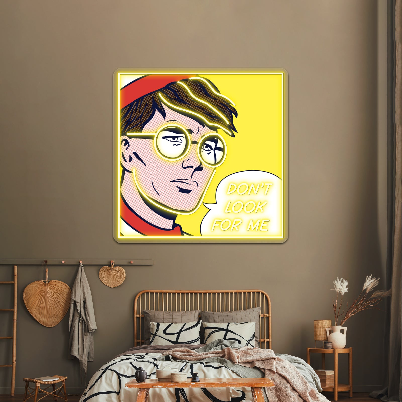 Pop W Artwork Led Signs For Bedroom | Shineneon