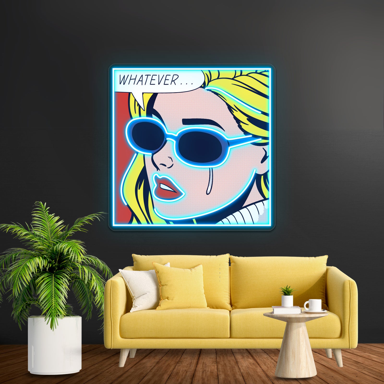 Pop Whatever Artwork Led Signs For Bedroom | Shineneon