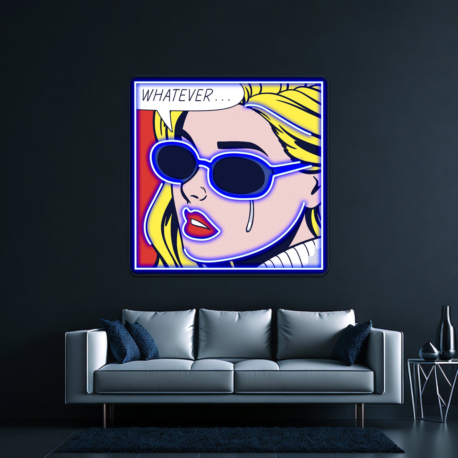 Pop Whatever Artwork Led Signs For Bedroom | Shineneon