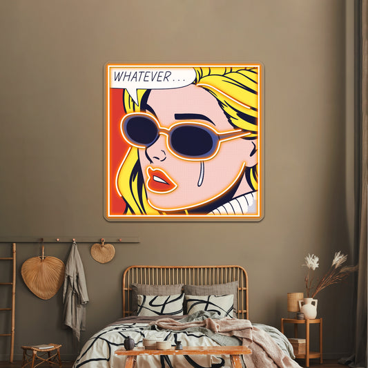 Pop Whatever Artwork Led Signs For Bedroom