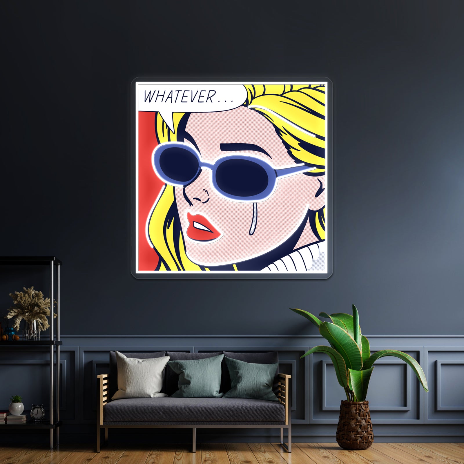 Pop Whatever Artwork Led Signs For Bedroom | Shineneon