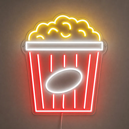 Popcorn Bowl Outline Neon Sign LED Neon Sign main product image